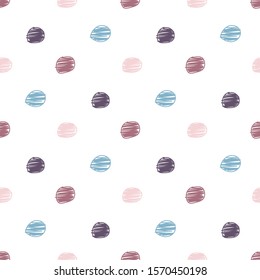 Seamless pattern with sketch circles.