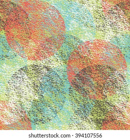 Seamless pattern with sketch circles.