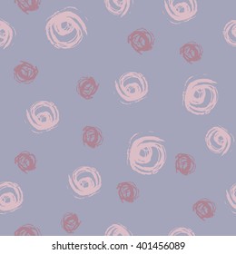 Seamless pattern with sketch circles.
