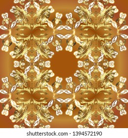 Seamless pattern Sketch cute background. Nice pattern for wrapping paper vector. Doodles beige and brown on colors.