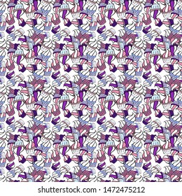 Seamless pattern Sketch cute background. Nice pattern for wrapping paper vector. Doodles neutral, white and black on colors.