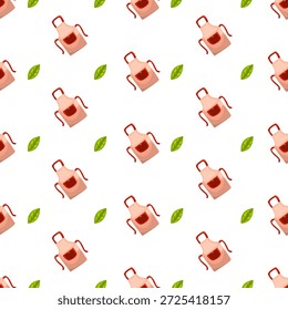 seamless pattern skew left butcher theme, apron