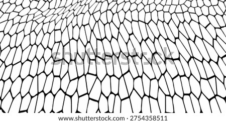 Seamless pattern skin snake, crocodile, lizard, alligator, reptile. Reptilian scales. Monochrome black spots. Vector isolated on white. Serpentine texture. Fashion print.