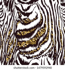 Seamless pattern - skin of a zebra, tiger.