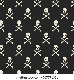 seamless pattern, skull art  background design for fabric and decor