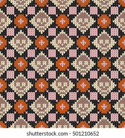 Seamless pattern with skull and ethnic mexican elements. Day of the dead, a traditional holiday in Mexico. For postcard or celebration design. Traditional Latin American patterns and ornaments