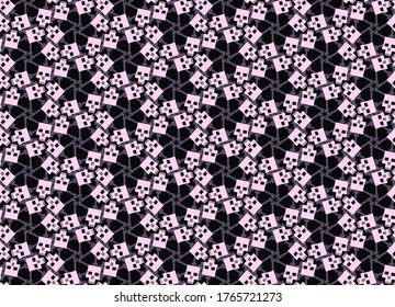 Seamless pattern with skulls and bones. Ornamental background. Vector illustration. Endless texture.
