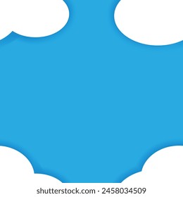 Seamless Pattern Sky blue color background abstract art vector