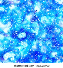 Seamless pattern sky with stars. Vector, EPS 10 