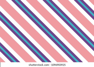 Seamless pattern. Slanted stripes on color background. Striped diagonal pattern For printing on fabric, paper, wrapping,  websites, banners Background with slanted lines Vector illustration
