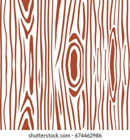 Seamless pattern  the slice of wood. the structure of the tree, saw cut. Brown Vector illustration.