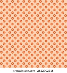 padrão sem costura da ilustração de fruta laranja fatiada no fundo laranja para o papel de dobra de design de impressão e papel de parede