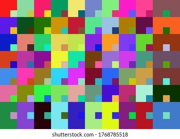 patrón sin fisuras de pequeños y grandes puzzles coloridos como cuadrados	