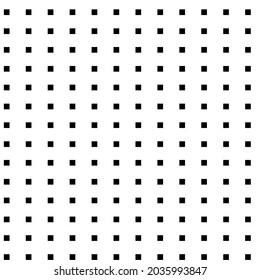 Seamless pattern with small black squares. Clothes print