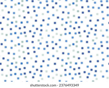 patrón ininterrumpido de estrellas azules pequeñas, copos de nieve