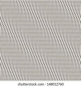 Seamless pattern with small circles. Vector fine texture. Stylish wavy background