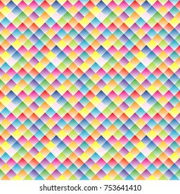 Seamless pattern with small colorful rhomboid shape