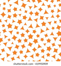 Seamless pattern with small different shapes on a white background. Vector repeating texture.