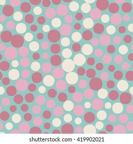 Seamless pattern with small dots of summer colors. Vector repeating texture.