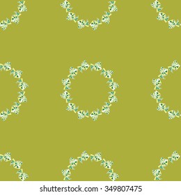 Seamless pattern with small fishes