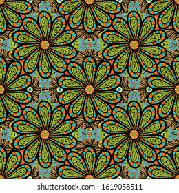 Seamless pattern in small flower. Beautiful fabric pattern. Vector illustration. Cute floral background.