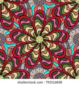 Seamless pattern in small flower. Beautiful fabric pattern. Vector illustration. Cute floral background.