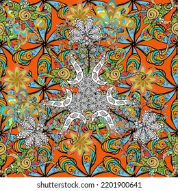 seamless pattern in small flower. Cute floral background. Beautiful fabric pattern. vector illustration 