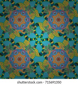 Seamless pattern in small flower. Cute floral background. Beautiful fabric pattern. Vector illustration.