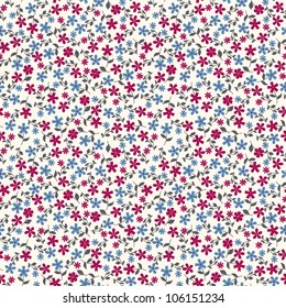 Seamless Pattern With Small Flowers