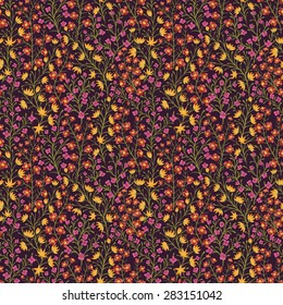 Seamless pattern with small flowers