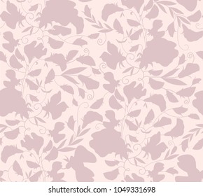 Seamless pattern with small flowers. Background for textile, manufacturing, book covers, wallpapers, print or gift wrap. Vector illustration.