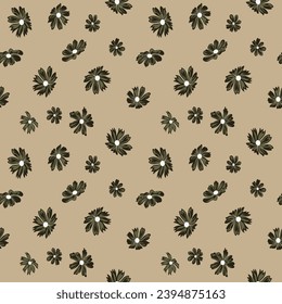 seamless pattern small flowers with background
