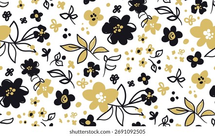 Patrón sin fisuras con Pequeñas flores para los niños es y las mujeres es la ropa en Vector sobre un fondo blanco