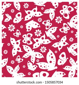 Seamless Pattern with Small Flowers in Country Style. Spring Floral Texture Leaves and Buds. Small Natural Rapport for Fabric, Linen, Textile. Vector