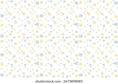 Seamless pattern of small flowers, cute background, dixie flowers, pastel colors for fashion, texture, fabric, wrapping and decoration.