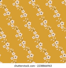 Seamless pattern with small flowers. Vector illustration. 