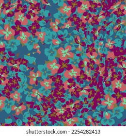 Seamless pattern with small flowers. Vector illustration
