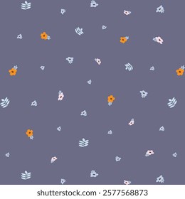 seamless pattern with small flowers.floral background 