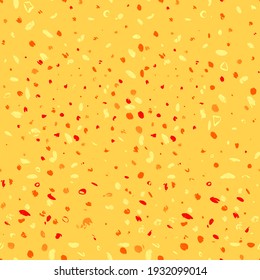 Seamless pattern small geometric pattern. Abstract art. Minimalism, dots, stripes. Bright yellow and white color. Spring summer color scheme. Art for interior decoration and background, for fabric