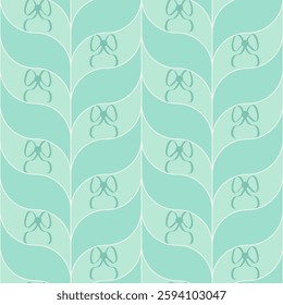 Seamless pattern with small hearts. Braid background. Cute girly design. Vector flat illustration for packaging, fabric, cover.