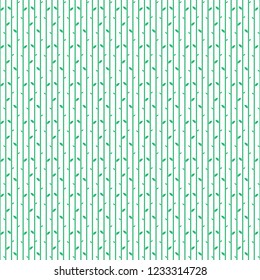 Seamless pattern with small leaves. Vector illustration. Geometric seamless pattern in flat style.