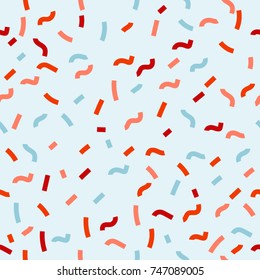 Seamless pattern with small multicolored parts