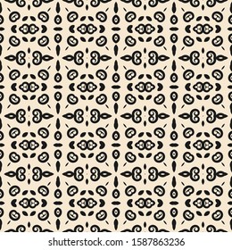 Seamless pattern with small ornaments on a white background. Vector illustration