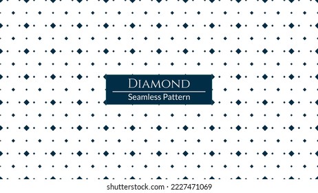 Seamless pattern with small rhombuses shapes. Simple wide geometric background. Subtle luxury design for decor, wallpaper