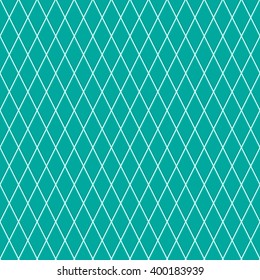 Seamless pattern of small rhombuses in turquoise colors