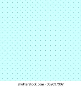 Seamless pattern of small shining stars. In the style of polka dot aquamarine on a light blue background.
