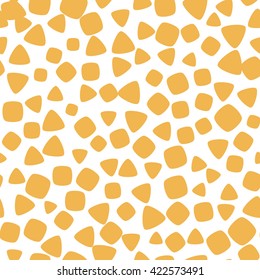 Seamless pattern with small squares and triangles on a white background