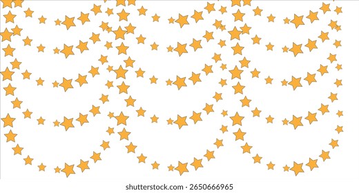 Seamless pattern with small stars. Simple minimalistic pattern.  yellow stars on a white background. Design for wrapping paper, fabric.