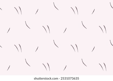 Padrão contínuo com traçados de textura pequenos. Impressão gráfica minimalista, textura de repetição abstrata com pequenas listras desenhadas à mão na superfície da luz. Ilustração vetorial em duas cores, preto e branco.