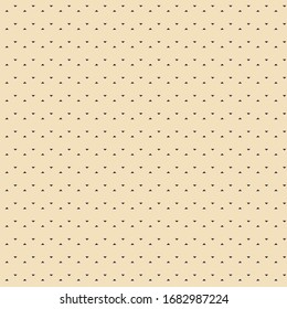 Seamless pattern of small triangles floating on a cream background
